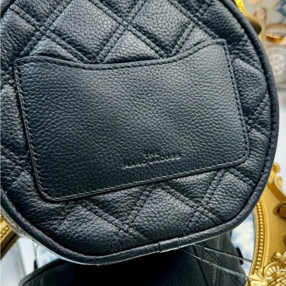 🆕 THE MARC JACOBS 🧿 NWT The Status Round Crossbody, Black - Picture 5 of 15